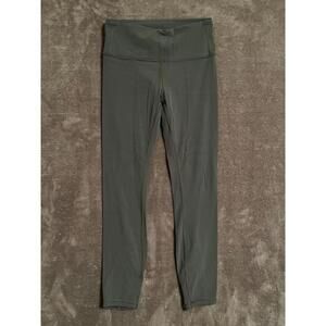 Athleta Women's Size XS Olive Green Lattice Cut Out Activewear Leggings